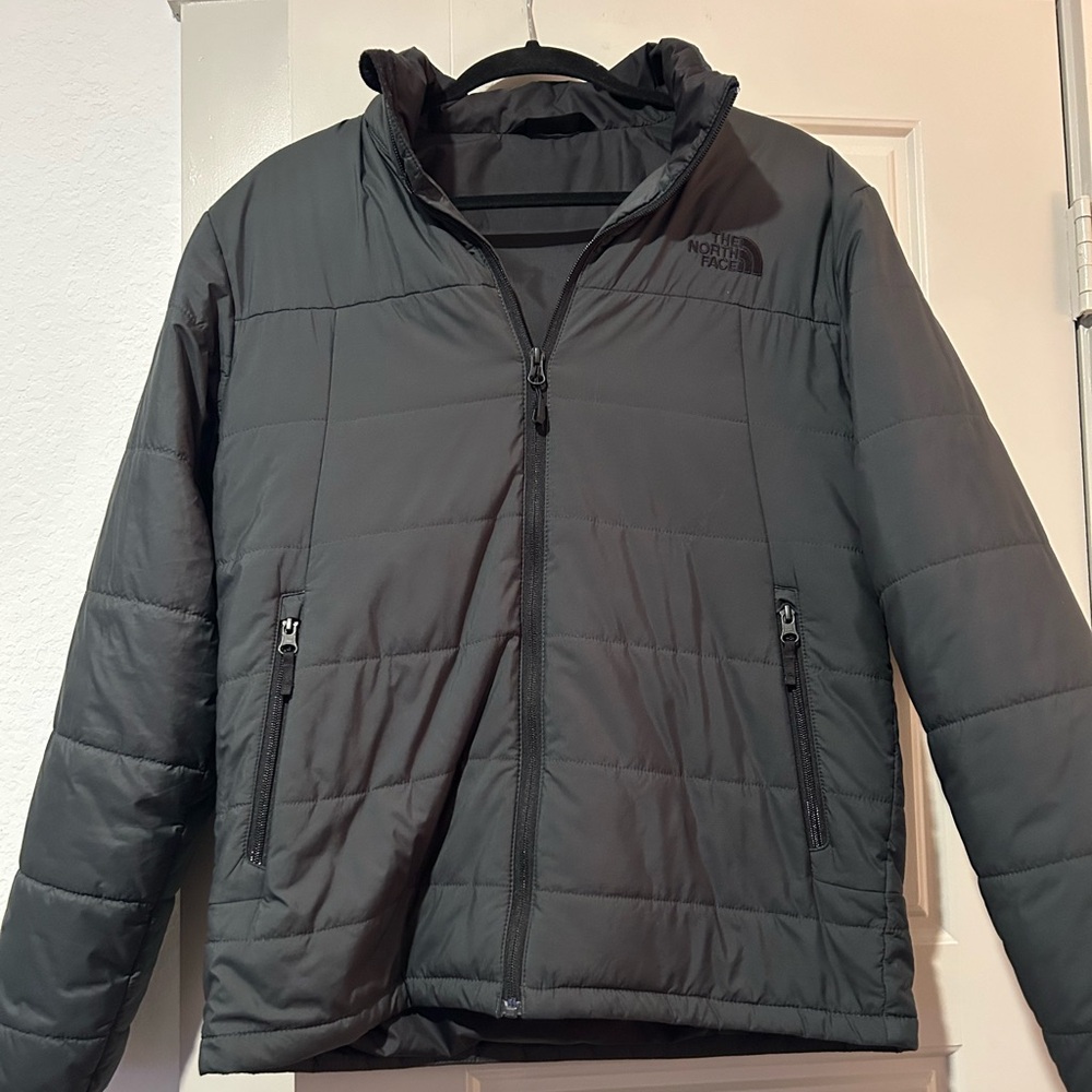 The North Face Black Puffer Jacket Insulated Quilted Design